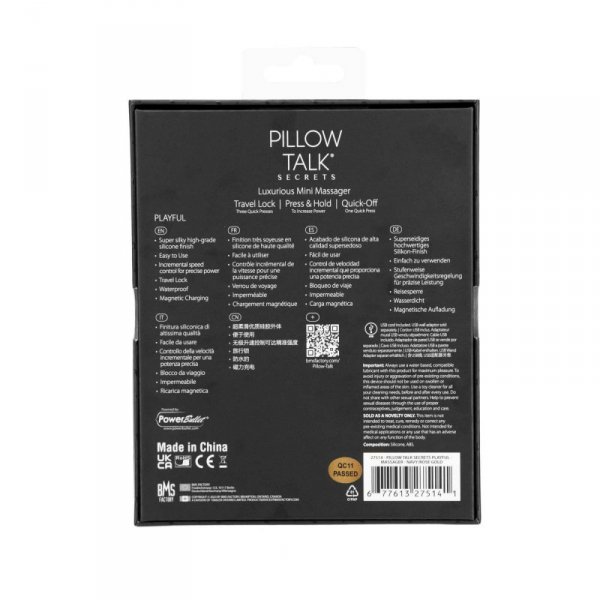 Pillow Talk Secrets PlayfulClitoral Vibrator Blue - masażer łechtaczki (niebieski)