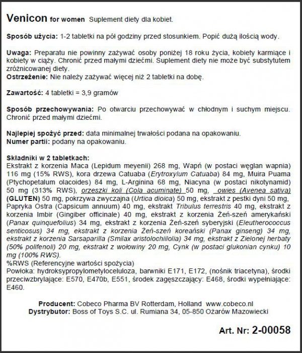 Supl.diety-Venicon for Women EU