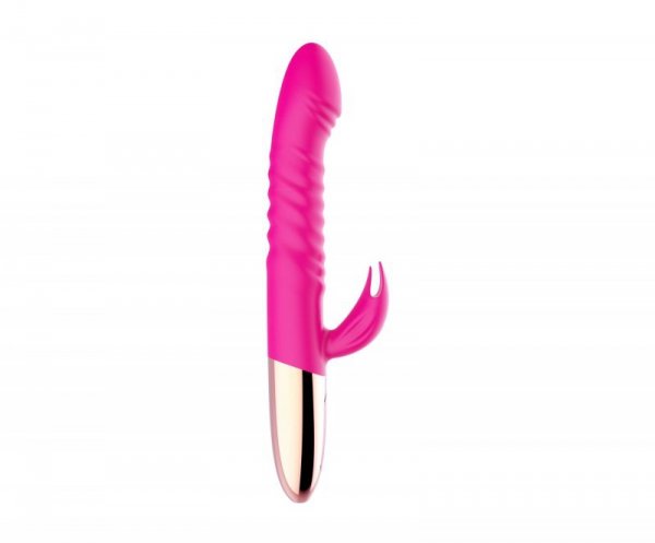 Wibrator - Rechargeable Thrusting Vibrator USB 10 Functions - Heating