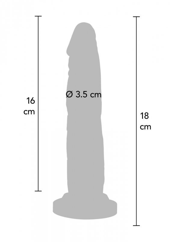 Dildo-COCK 7 INCH BLACK