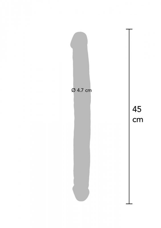 Double Dong 18 Inch Light skin tone