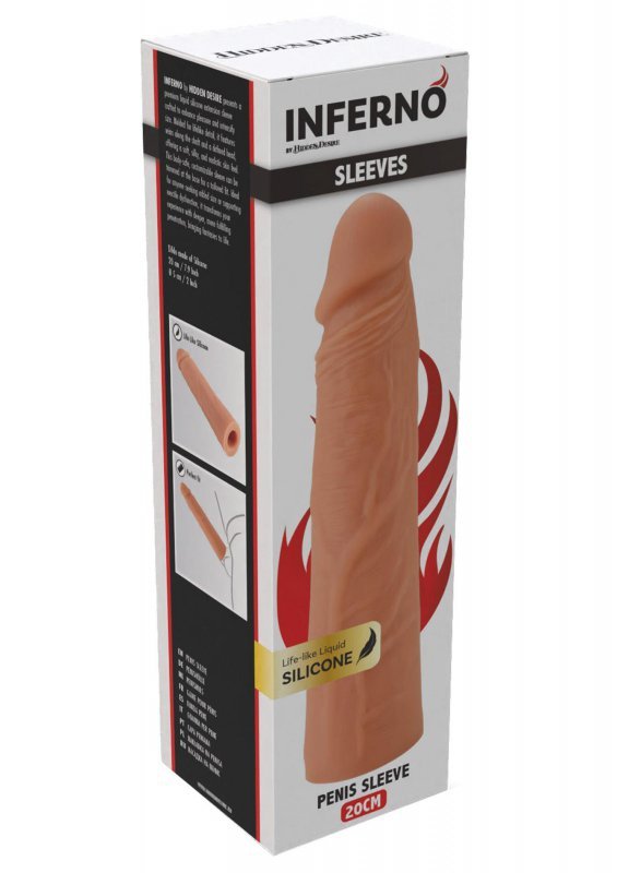 Penis Sleeve Liquid Silicone 20 cm