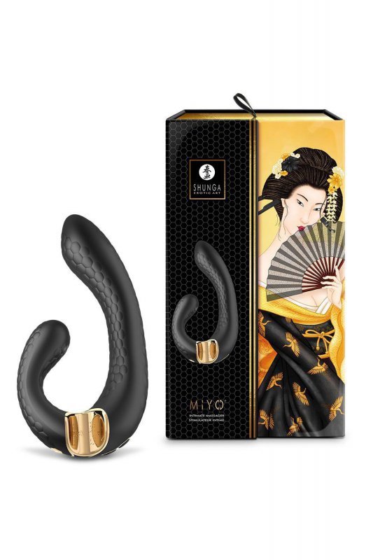 SHUNGA MIYO BLACK - wibrator (czarny) 