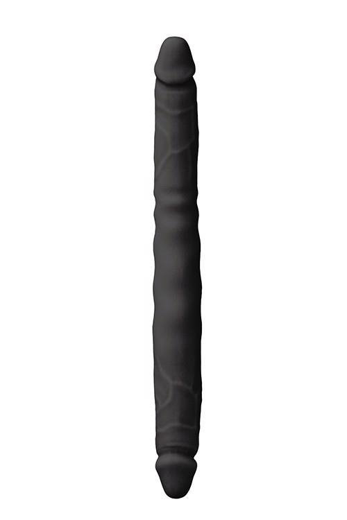 NS Novelties COLOURS DOUBLE PLEASURES BLACK - podwójne  dildo (czarny)