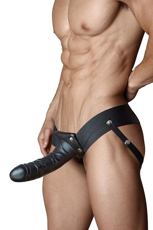 Proteza-DR. SKIN 6INCH HOLLOW STRAP ON BLACK