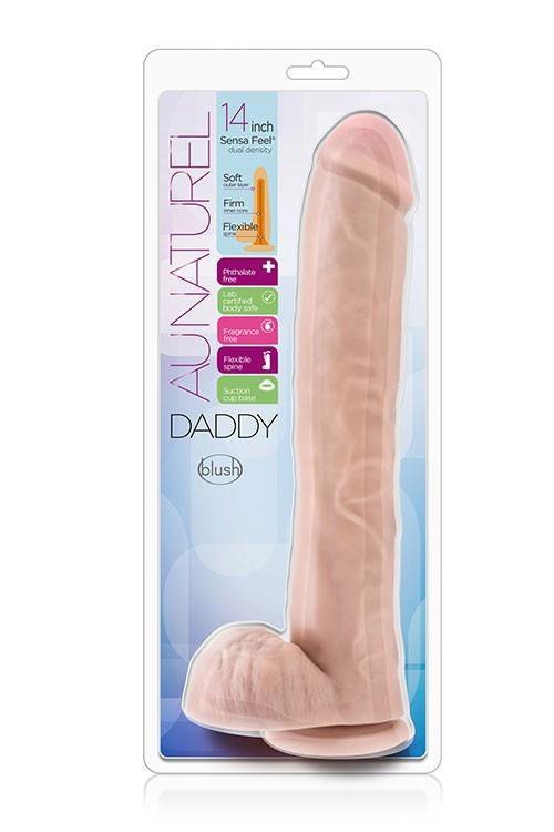 Wibrator-AU NATUREL DADDY 14INCH SENSA FEEL