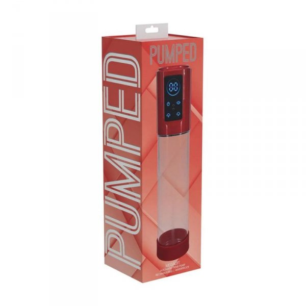 MegaLift - Automatic Waterproof Penis Pump - Metallic Red