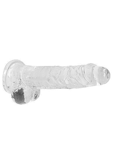 8&quot; / 20 cm Realistic Dildo With Balls - Transparent