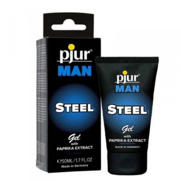 pjur MAN STEEL gel 50 ml - lubrykant na bazie silikonu