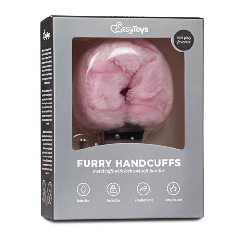 Kajdanki-Furry Handcuffs - Pink