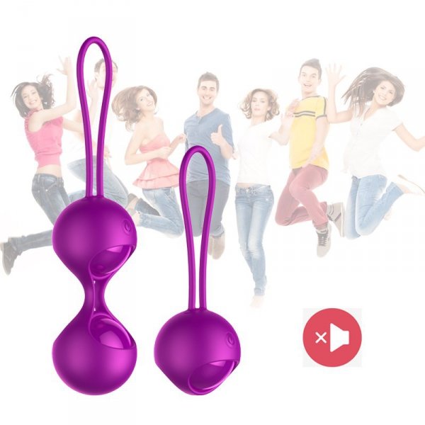 Kulki-Vibrating Silicone Kegel Balls Set USB 10 Function / Remote control