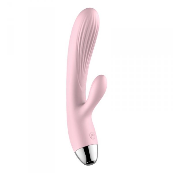 Wibrator-Silicone Vibrator Pink USB 10 Function / Heating