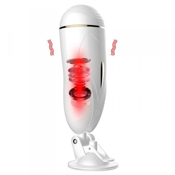 Masturbator-Vibrating Masturbation Cup USB 7 + Interactive Function / Talk Mode