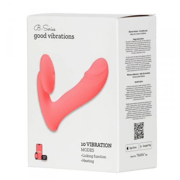 Silicone vibrator 10 vibration modes, Licking, Heating + APP control