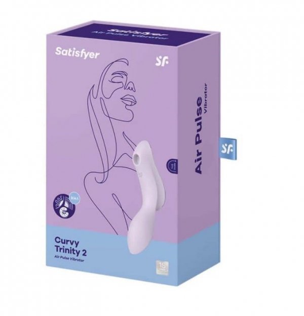 Satisfyer Curvy Trinity 2 violet - wielofunkcyjny wibrator (fioletowy)