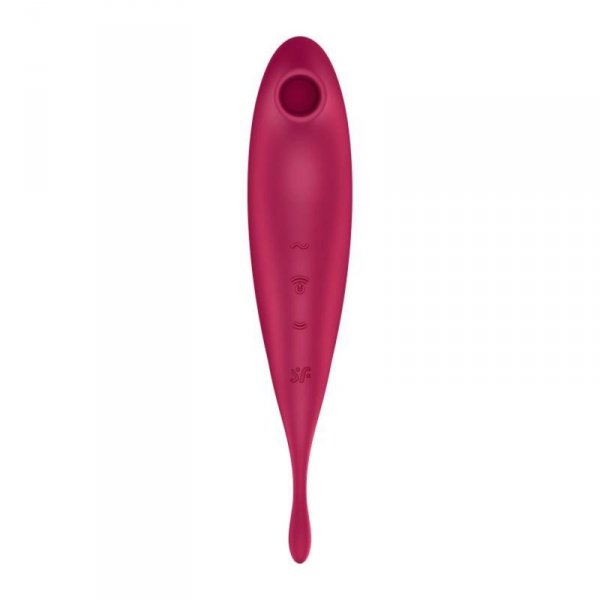 Satisfyer Twirling Pro Connect App dark red - masażer łechtaczki (czerwony)