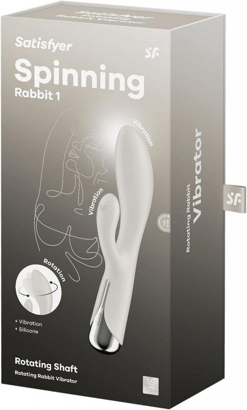 Satisfyer Spinning Rabbit 1 Beige - wibrator króliczek (beige)