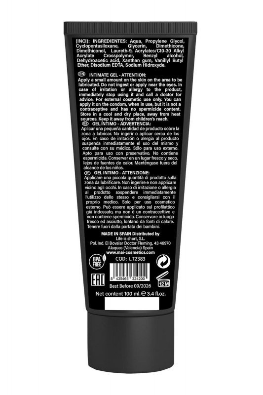 BTB GEL LUBRICANT FISTING 100ML