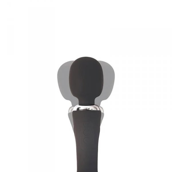 Black clitoral and G-spot vibrator