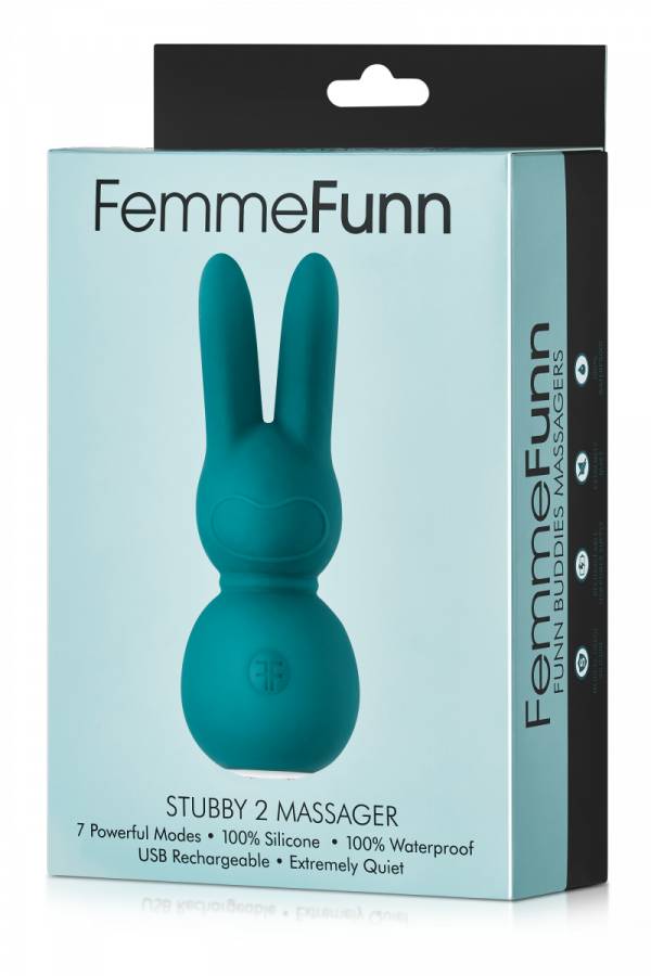 FEMMEFUNN STUBBY 2 MASSAGER TURQOUISE - masażer łechtaczki (zielony)