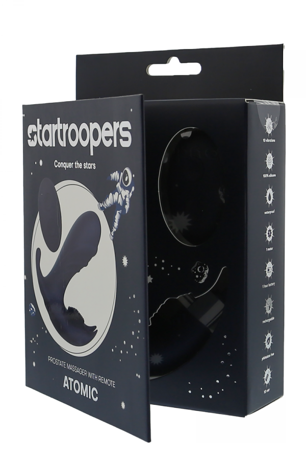 Dream Toys StarTroopers Atomic Prostate Massager with Remote - masażer prostaty (granatowy)