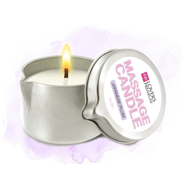 LoversPremium Massage Candle Japanese Plum 50 ml - świeca do masażu (japońska śliwka)