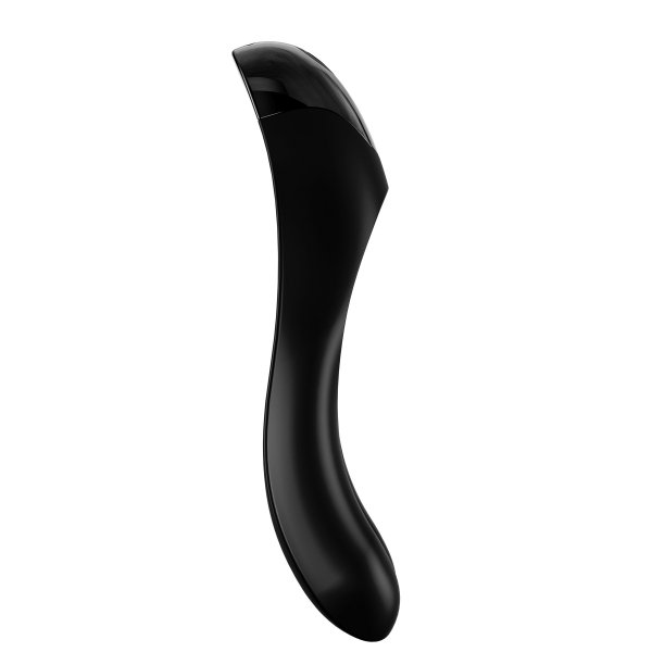 Satisfyer Candy Cane - wibrator na palec (czarny)