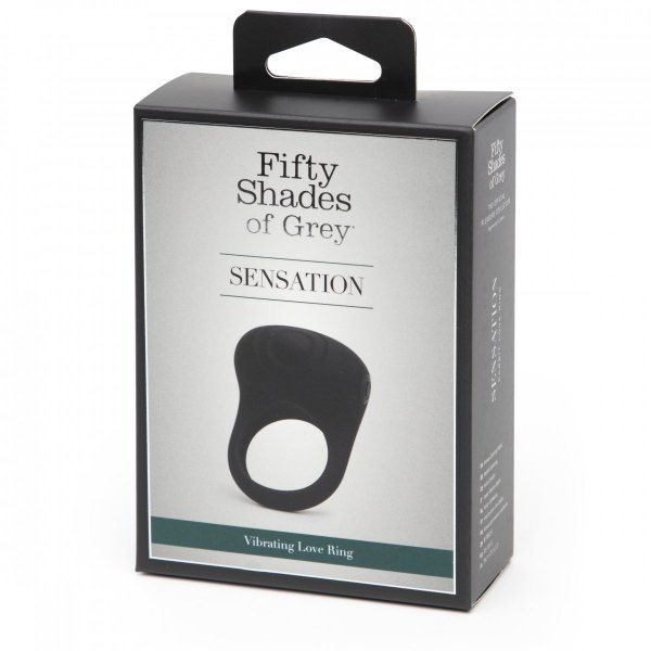 Fifty Shades of Grey Sensation Vibrating Love Ring - wibrujący pierścień na penisa