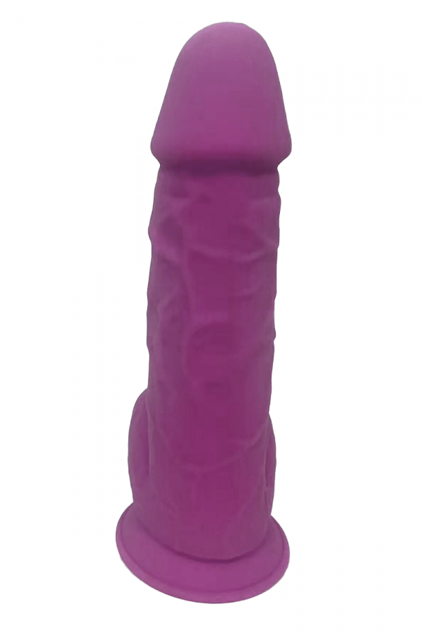 Dream Toys REAL LOVE DILDO WITH BALLS 8.5INCH PURPLE - dildo (fioletowy)