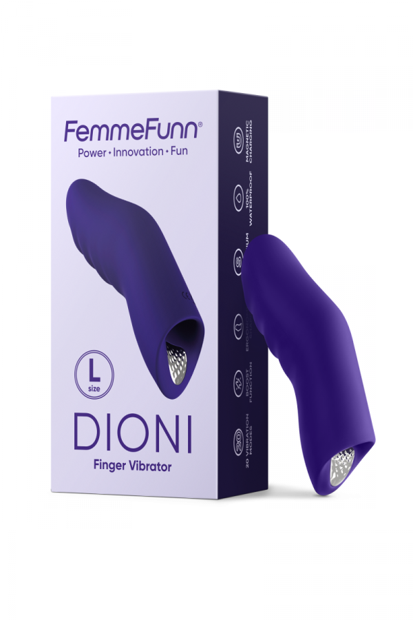 FEMMEFUNN DIONI LARGE-DARK PURPLE - wibrator na palec (fioletowy)