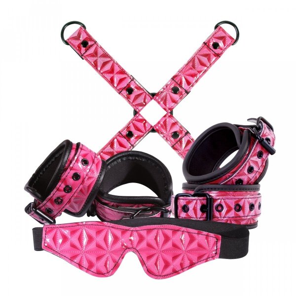 NS Novelties SINFUL BONDAGE KIT PINK - zestaw do BDSM (różowy)