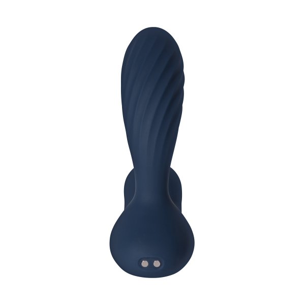 Svakom Vick Neo 2 Navy Blue - Wibrujący masażer prostaty z pilotem (granatowy)