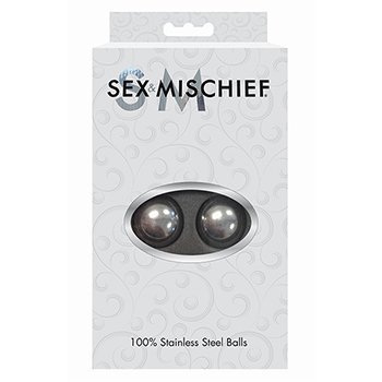 Sportsheets - Sex &amp; Mischief Steele Balls - stalowe kule (srebrny)