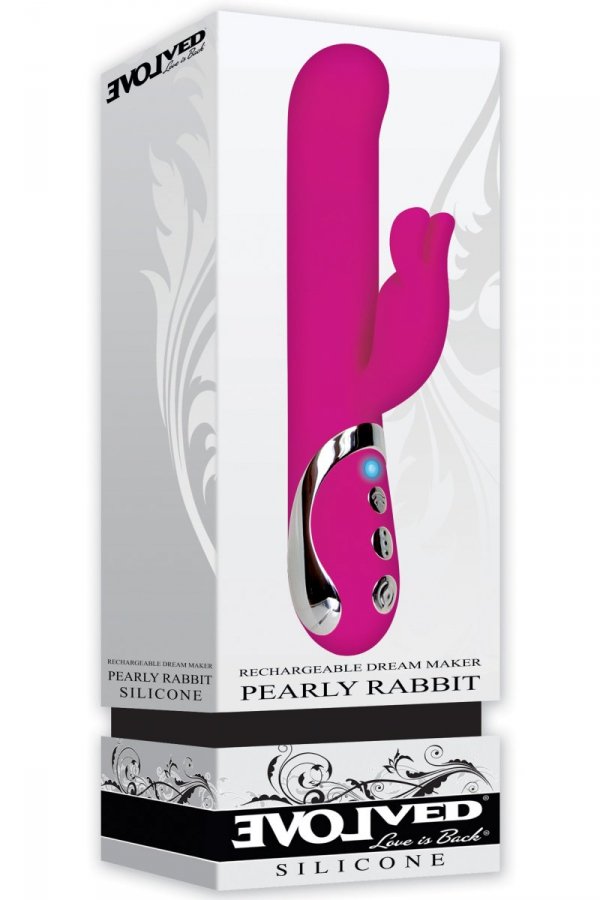 EVOLVED PEARLY RABBIT - wibrator króliczek (różowy)