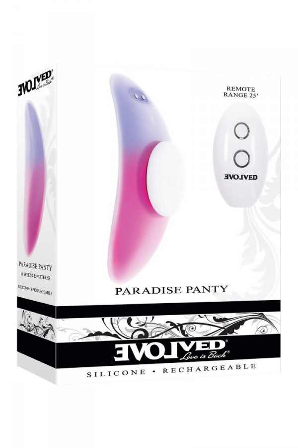 Evolved Paradise Panty - wibrator do bielizny (różowy/niebieski)