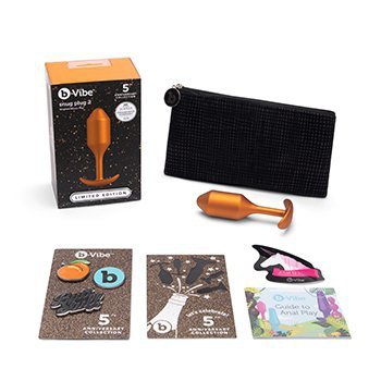 B-Vibe korek analny Snug Plug 2 Limited Edition Sunburst - korek analny (miedziany) 