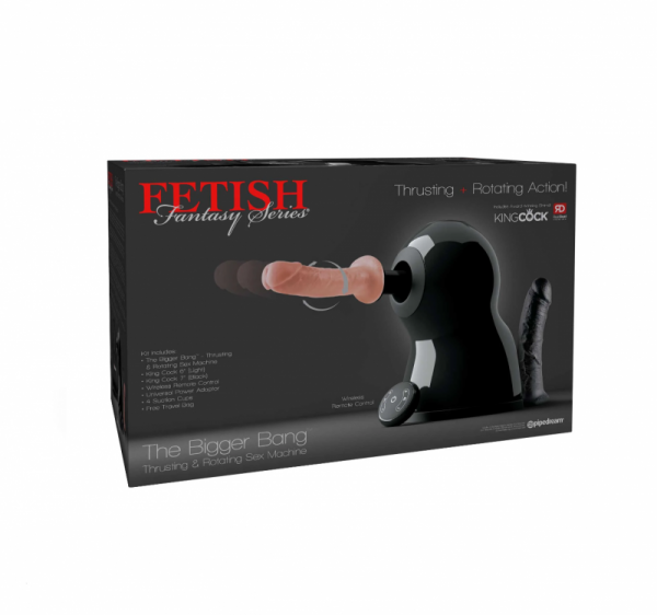 Pipedream Fetish Fantasy Series The Bigger Bang Thrusting &amp; Rotating Sex Machine - obracająca się maszyna do seksu (czarny)