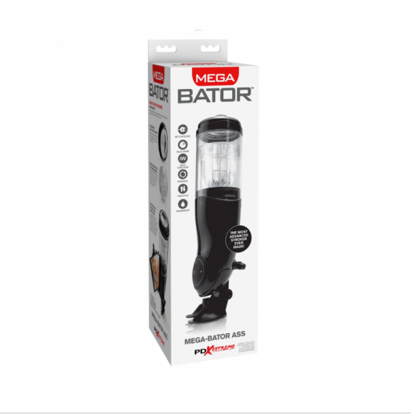 Pipedream PDX Extreme Mega-Bator Ass Black/ Clear - masturbator (czarny/transparentny)