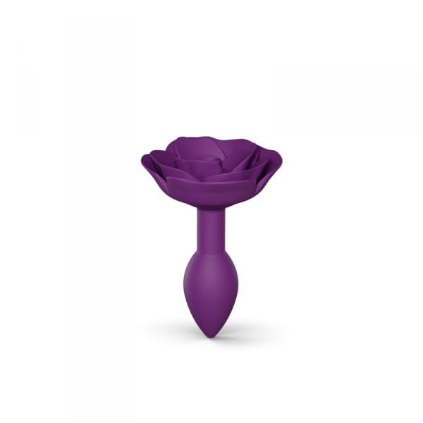 Korek analny zakończony pąkiem róży Love to Love Open Roses S Purple Rain