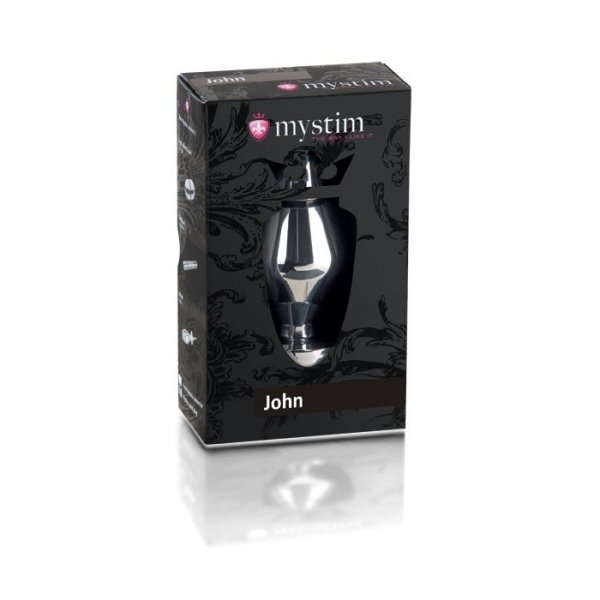 Mystim John - elektroda analna do elektrostymulacji (srebrny)