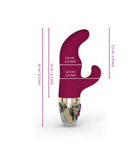 Mystim Hop Hop Bob Vibrator fuchsia - wibrator króliczek (czerwony)