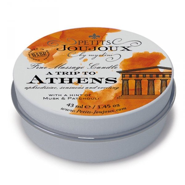 Petits Joujoux Fine Massage Candles A trip to Athens (33 g) - świeca do masażu (piżmo i paczula)
