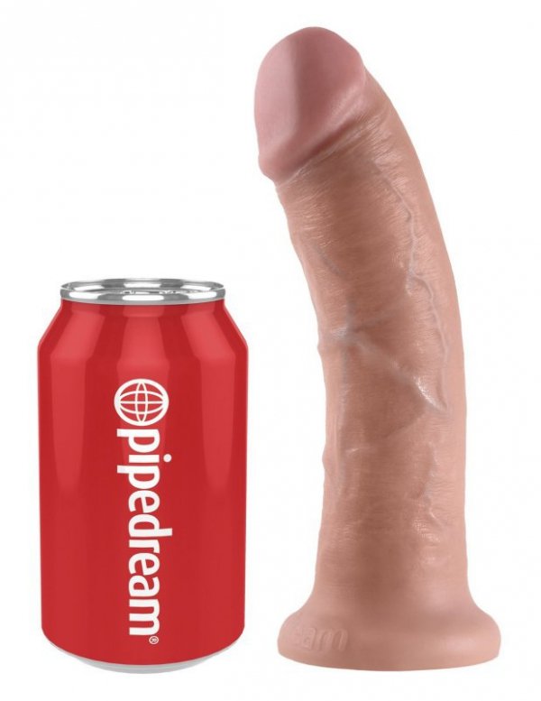 King Cock duże dildo - 8'' Cock sztuczny penis (cielisty)