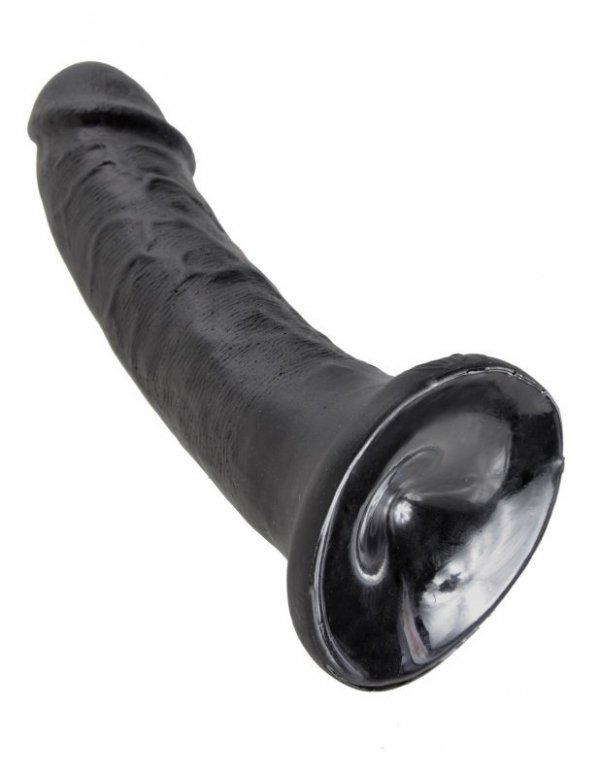 King Cock czarne dildo - 6'' Cock sztuczny penis (czarny)