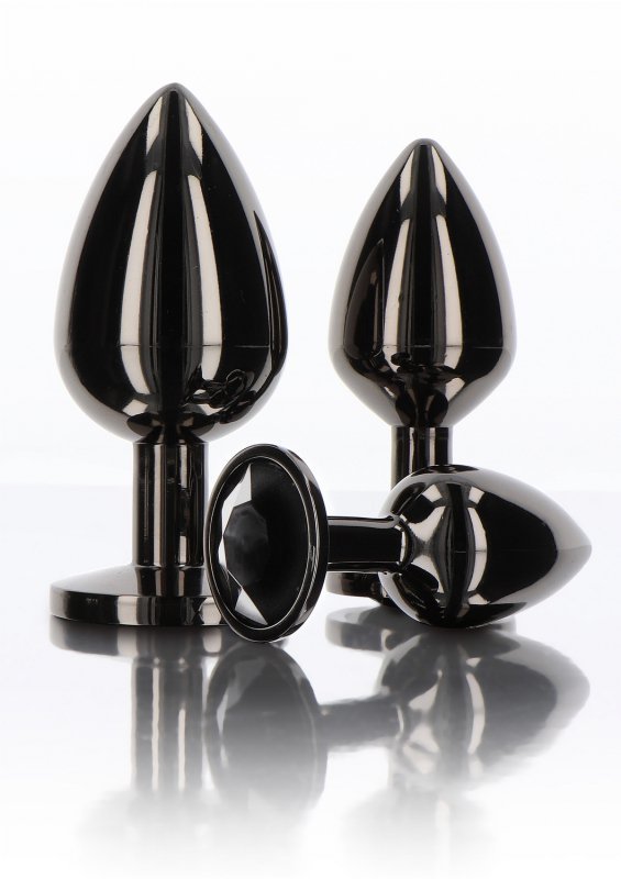 Taboom Butt Plug With Diamond Jewel Silver S - korek analny (srebrny)