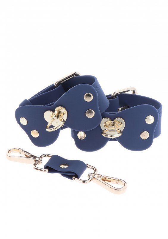 Taboom kajdanki na nadgarstki Silicone Wrist Cuff Set - kajdanki (czarny)