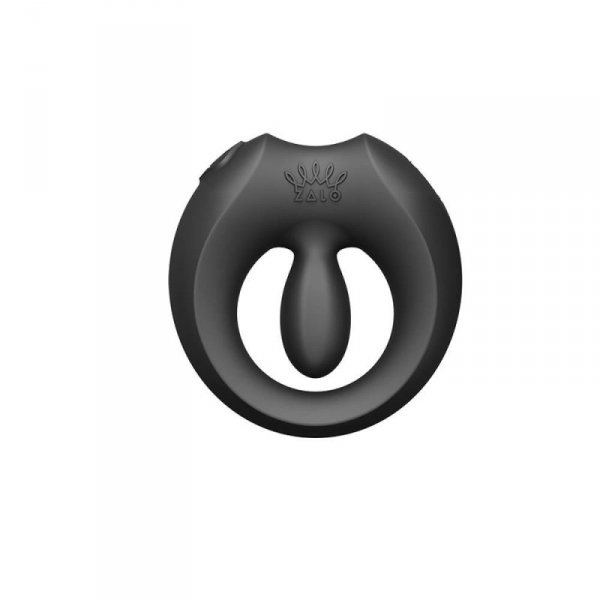 Zalo Apis Obsidian Black - pierścień erekcyjny ze stymulatorem (czarny)