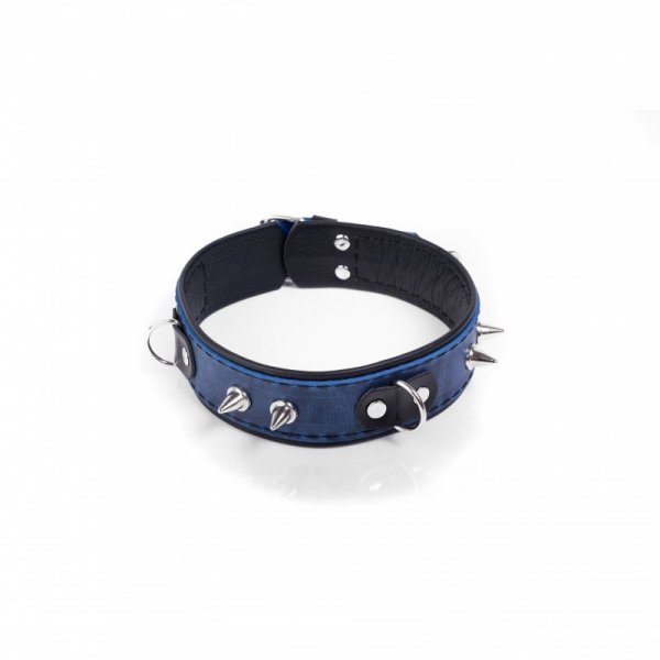 Whips Crazy Horse Blue L - obroża (niebieska)