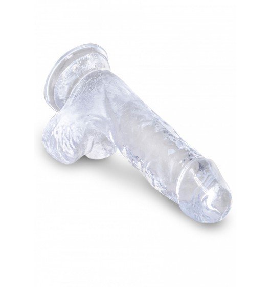 King Cock anal dildo - 5'' Cock with Balls sztuczny penis (przezroczyste) 