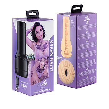 KIIROO - STARS COLLECTION STROKERS FEEL LEIGH RAVEN - masturbator pochwa (cielisty)